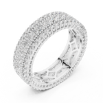 Gold Ring DDLR-225, White Gold, view 2