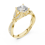 Gold Ring DDLR-932, Yellow Gold, view 2