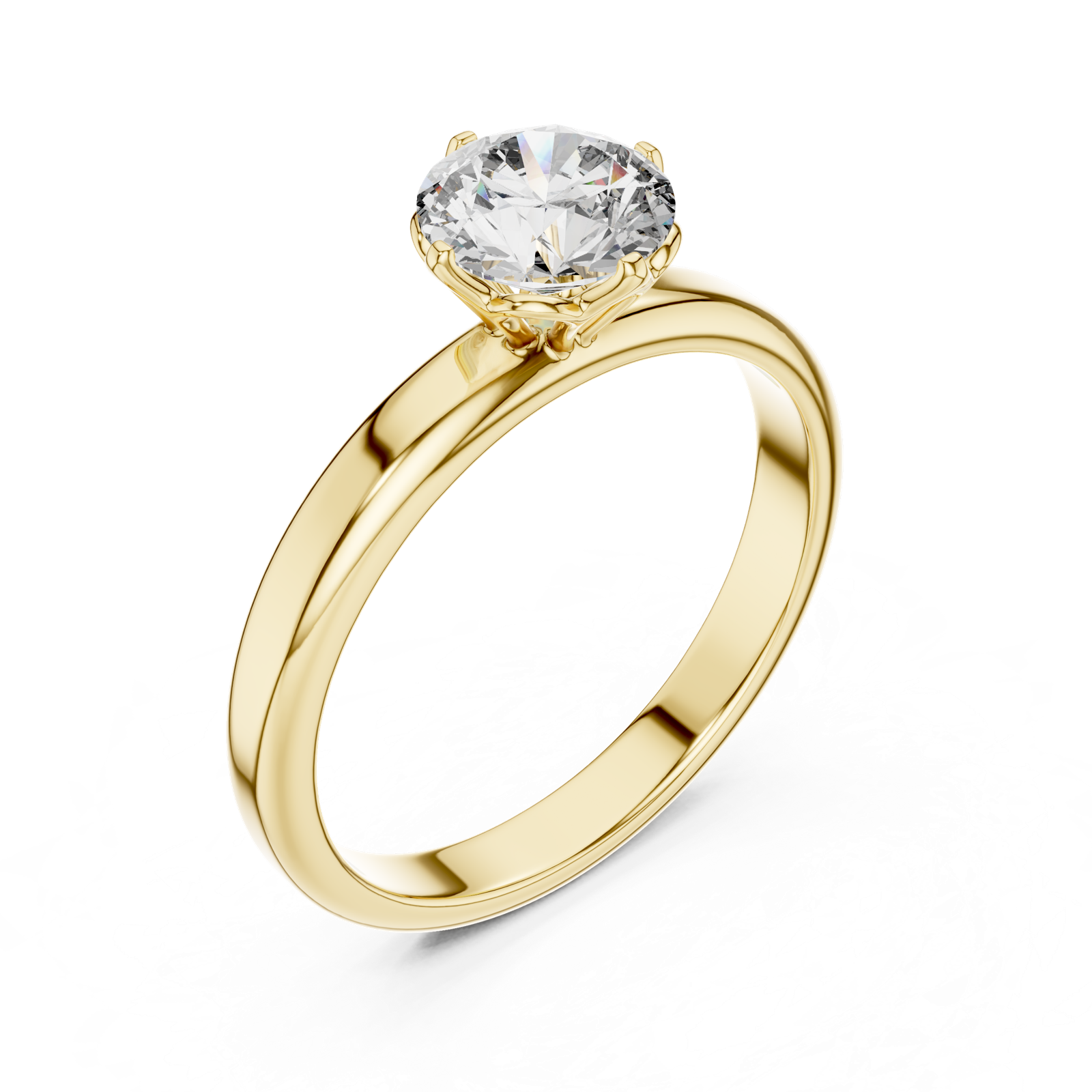 Gold Ring LR-0007, Yellow Gold, view 2