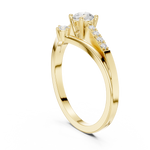 Gold Ring DDLR-835, Yellow Gold, view 1