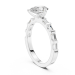 Gold Ring DDLR-1095, White Gold, view 1