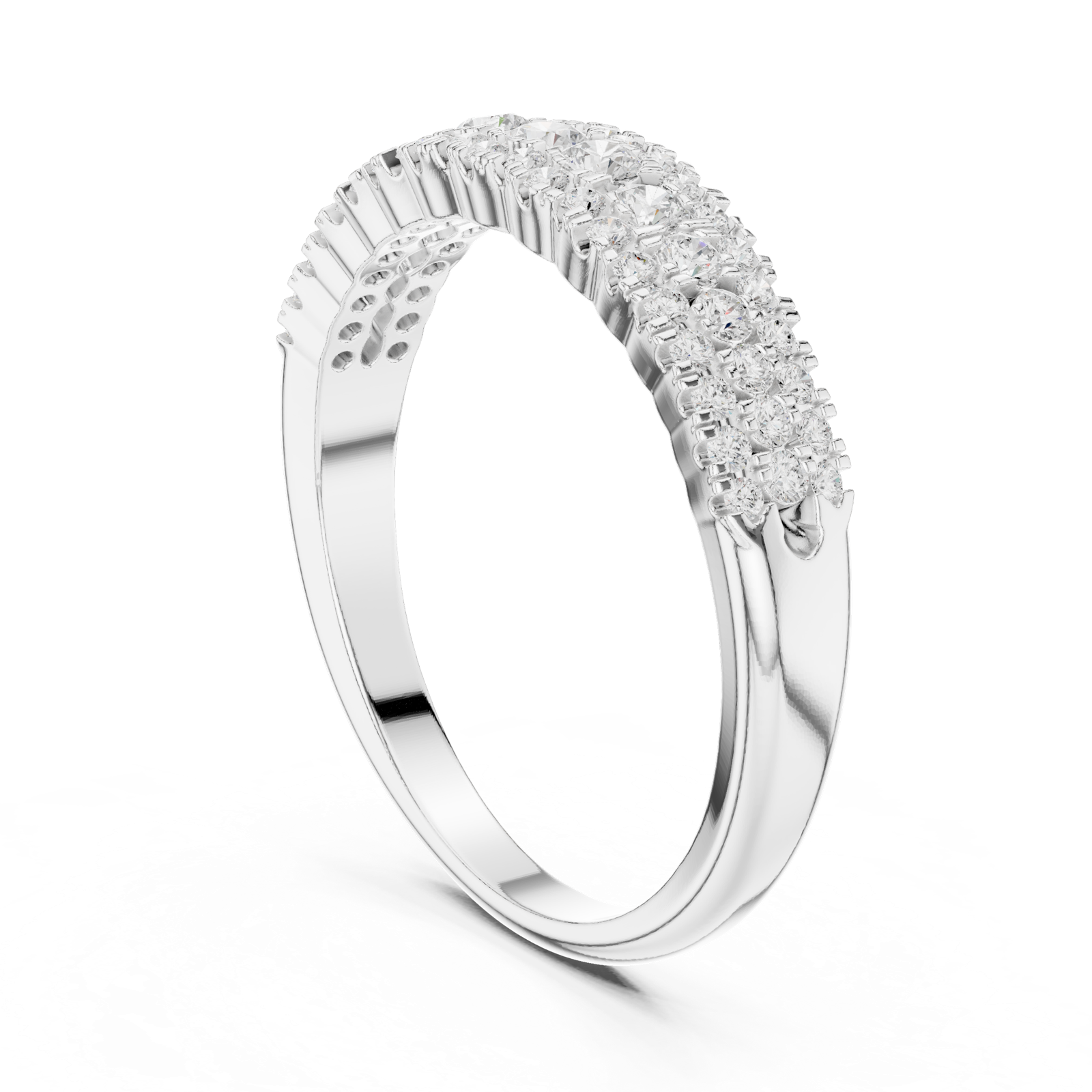 Gold Ring DDLR-449, White Gold