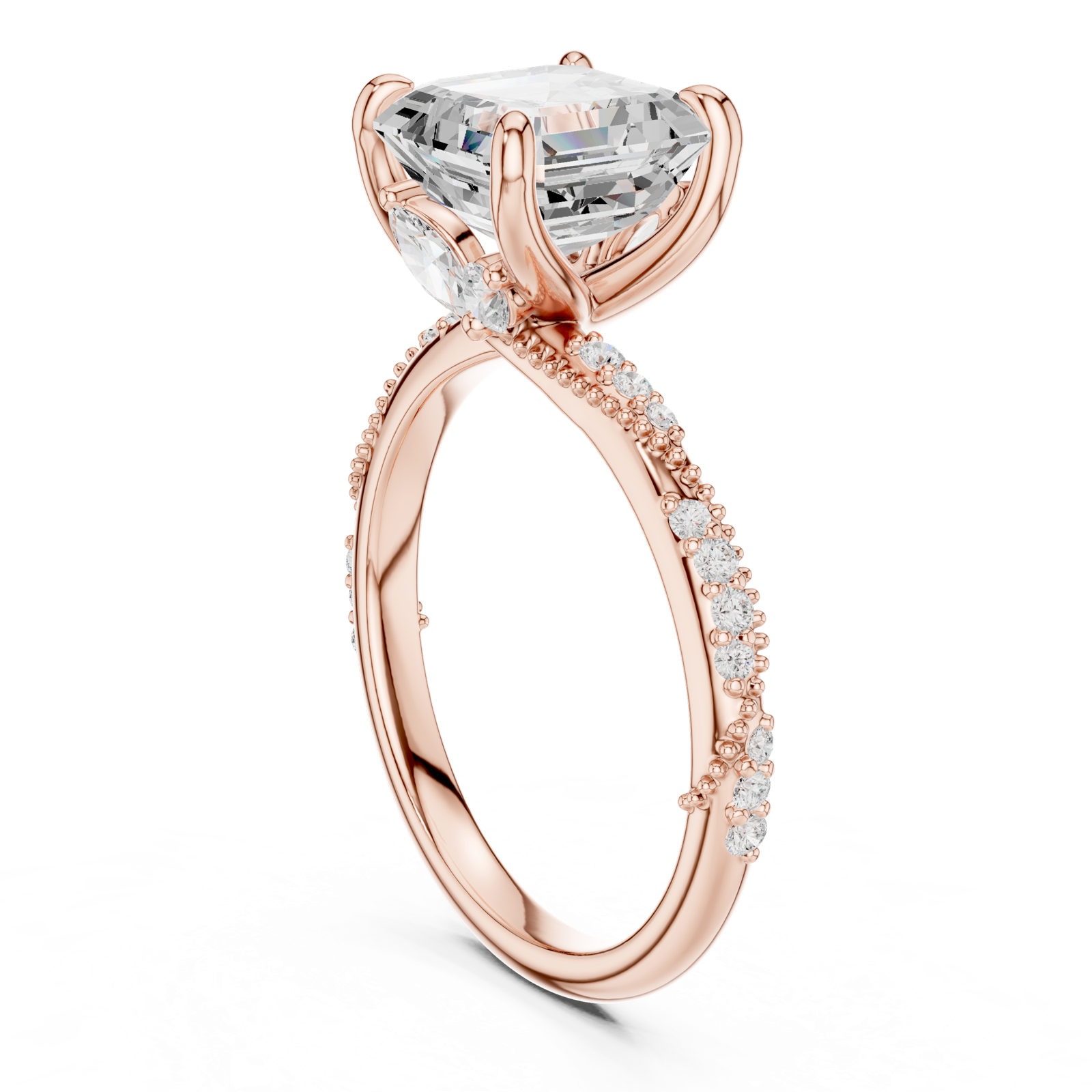 Gold Ring DDLR-961, Rose Gold