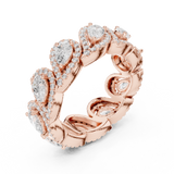 Gold Ring DDLR-306, Rose Gold, view 2