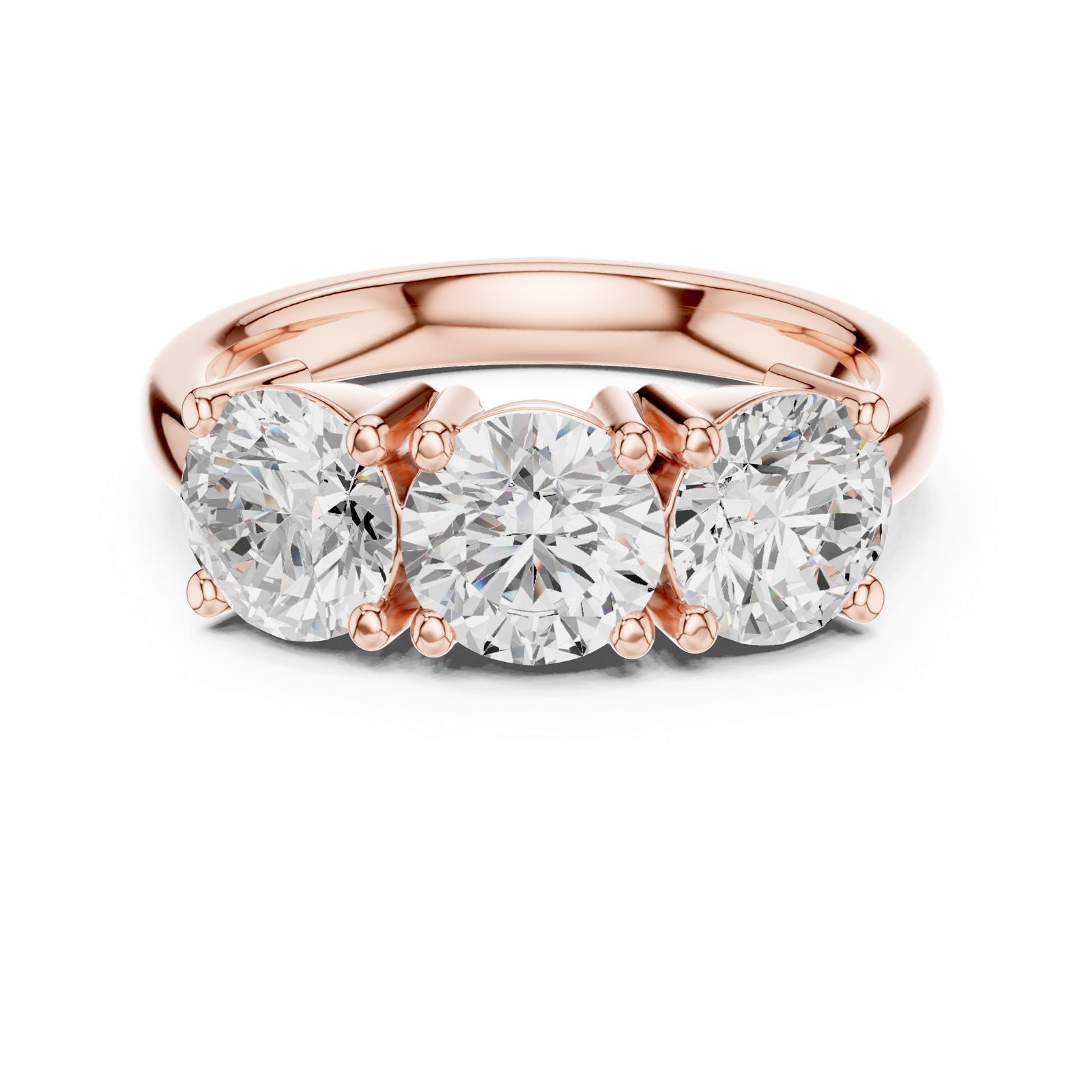 Gold Ring DDLR-613, Rose Gold