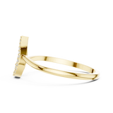 Gold Ring DDLR-469, Yellow Gold, view 3