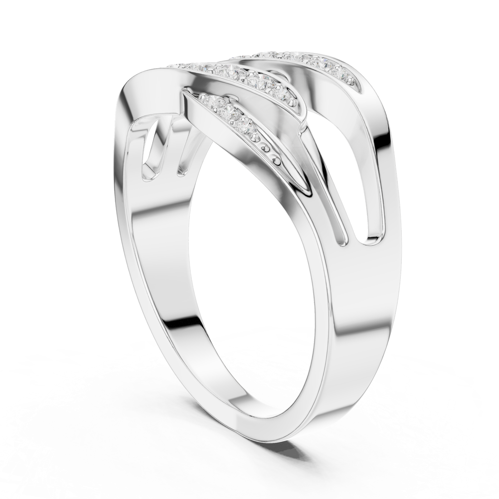 Gold Ring SBWR(49), White Gold