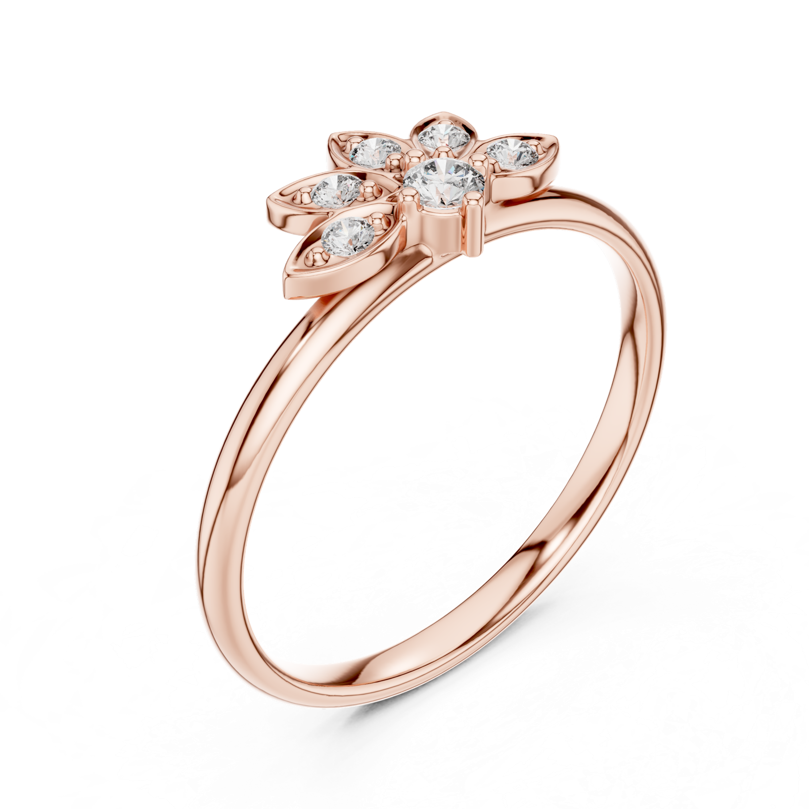 Gold Ring 1 (348), Rose Gold, view 2