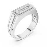 Gold Ring DR-6266, White Gold, view 2