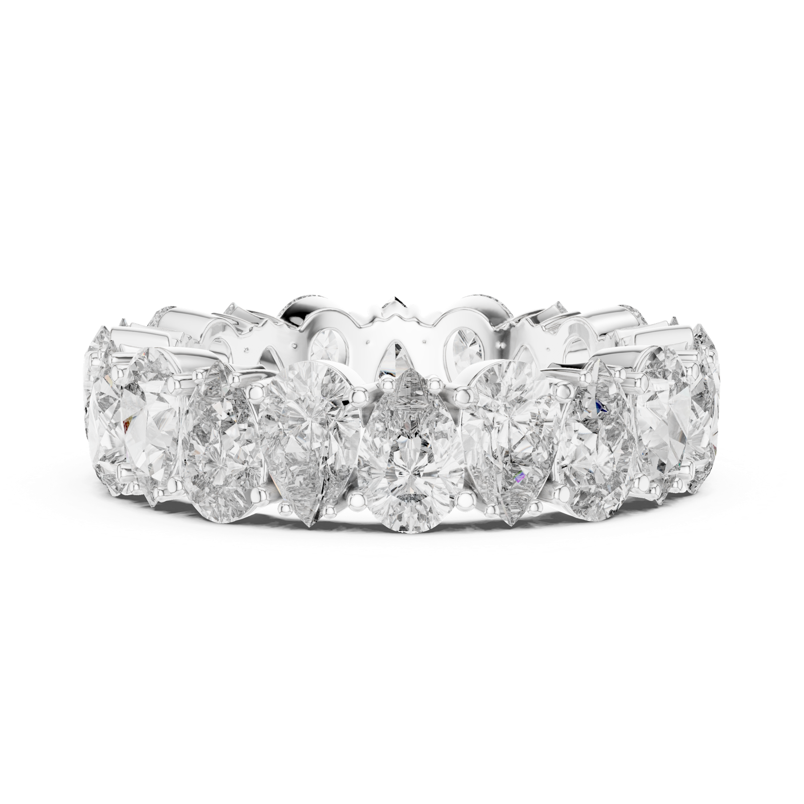Gold Ring DDLR-241, White Gold, view 3
