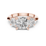 Gold Ring DDLR-900, Rose Gold, view 4