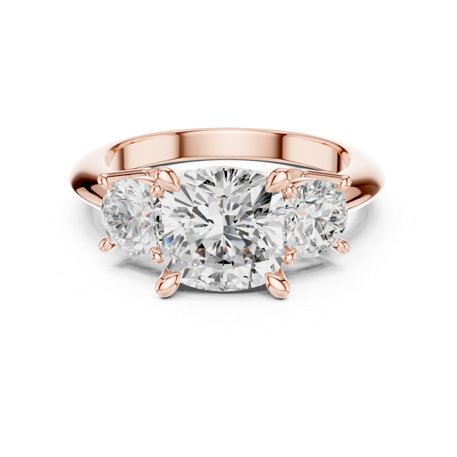 Gold Ring DDLR-900, Rose Gold, view 4