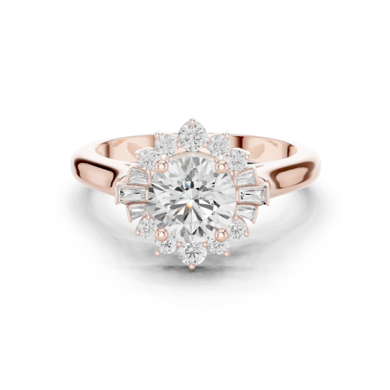 Gold Ring DDLR-334, Rose Gold