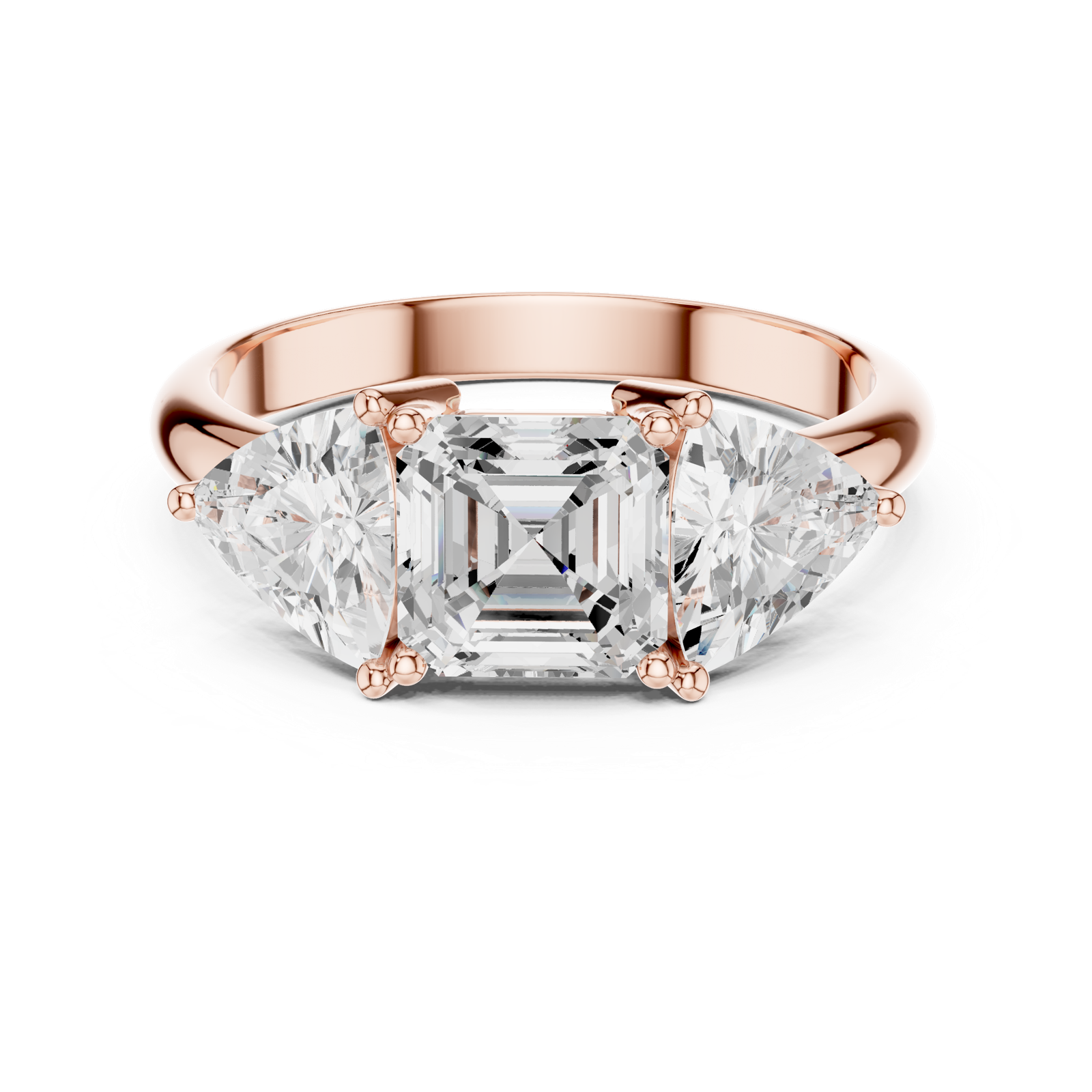 Gold Ring DDLR-1116, Rose Gold, view 4