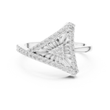 Gold Ring LR-01 (87), White Gold, view 4