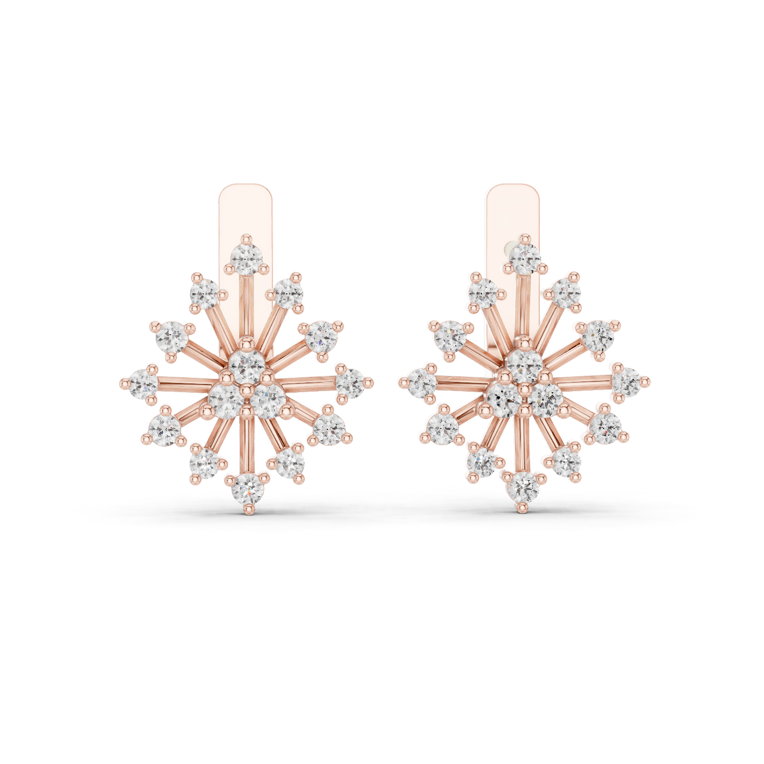 Gold Earrings L03-11, Rose Gold