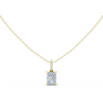 Gold Jewelry DDPO-009, Radiant center stone, Yellow Gold