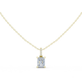 Gold Jewelry DDPO-009, Radiant center stone, Yellow Gold