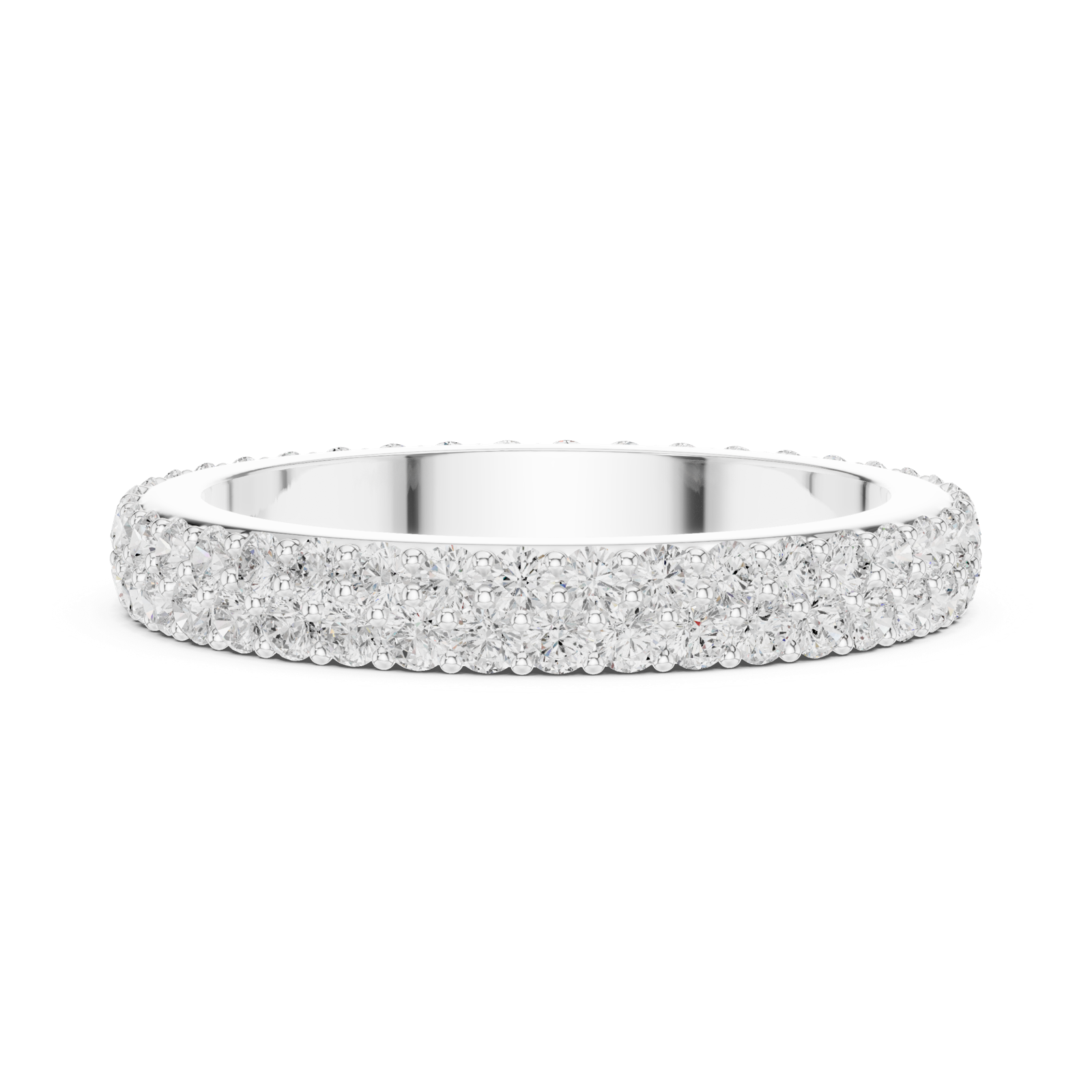 Gold Ring DDLR-376, White Gold, view 3