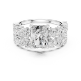 Gold Ring DDLR-946, White Gold, view 4