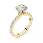 Gold Ring DDLR-787, Yellow Gold, view 2