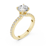 Gold Ring DDLR-787, Yellow Gold, view 2