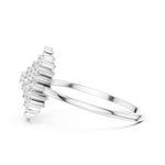 Gold Ring DR-6304, White Gold, view 3