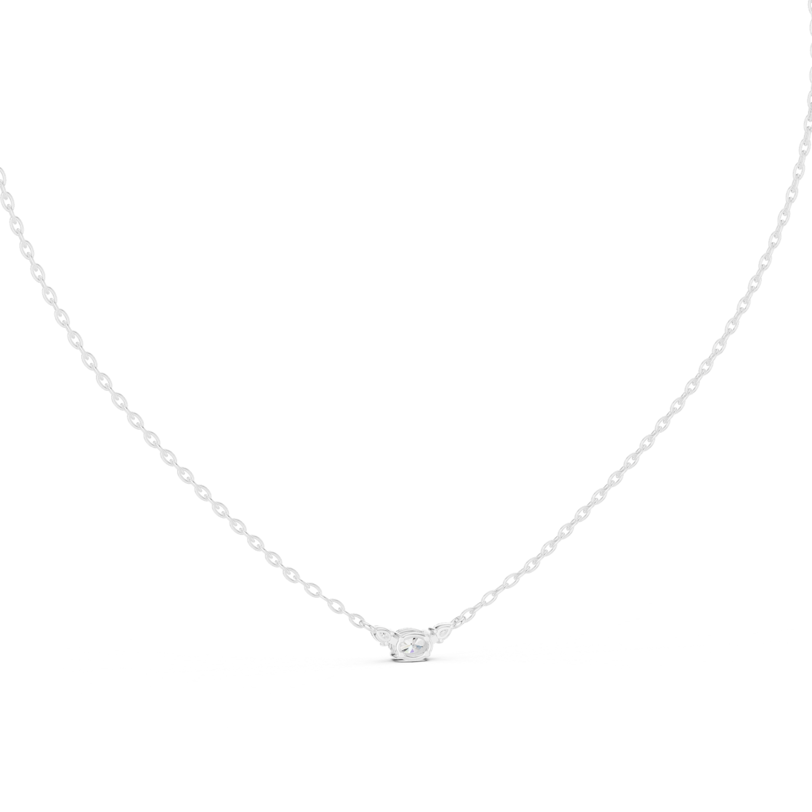 Gold Pendant GPD-0031, White Gold, view 4