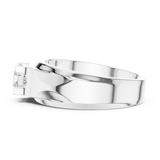 14K Solid Gold Lab Diamond Solitaire Ring, White Gold, view 3