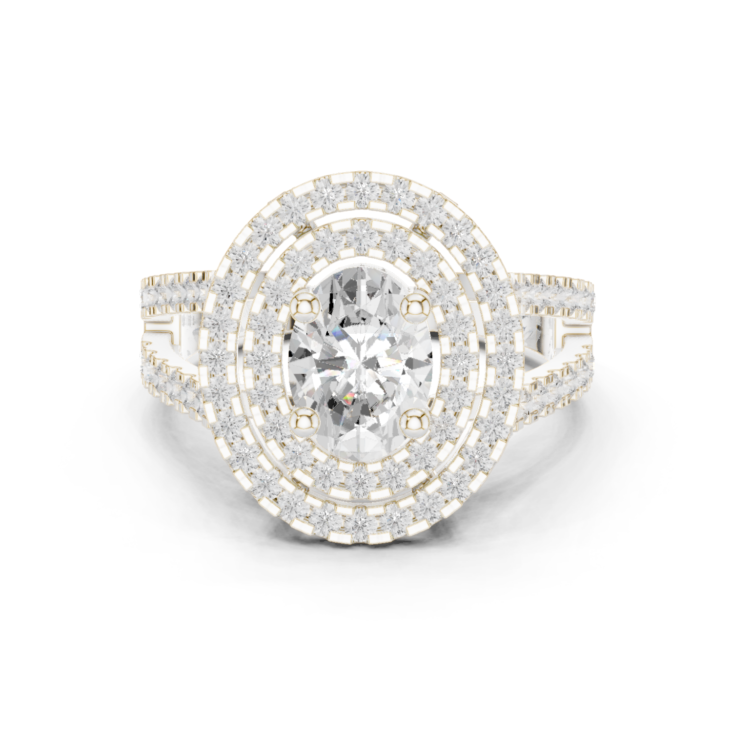 Gold Ring DDLR-348, White Gold