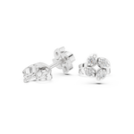 Gold Earrings 9-10059E, White Gold, view 1