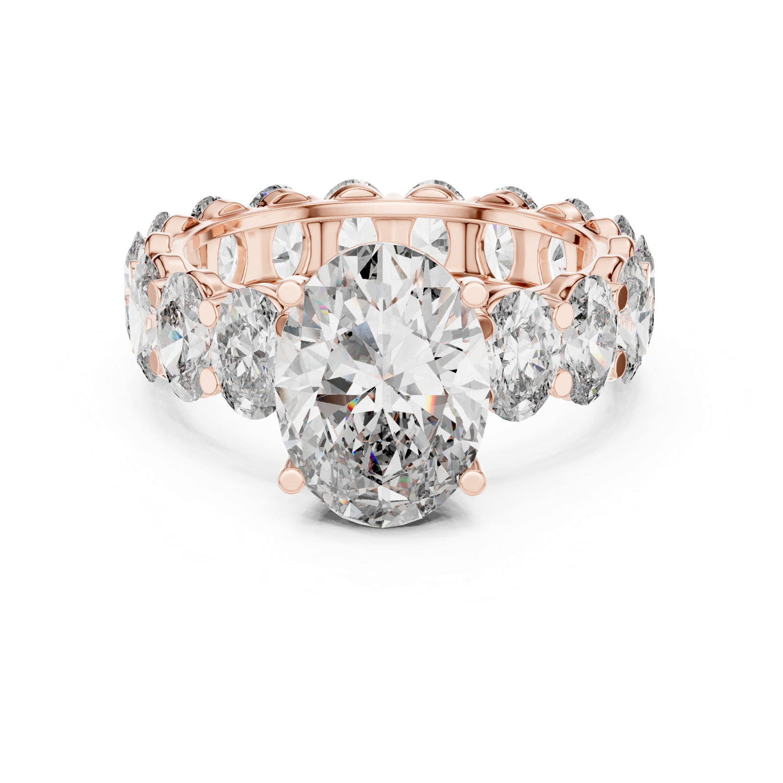 Gold Ring DDLR-198, Rose Gold, view 4