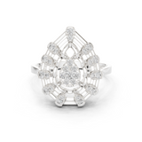 Gold Ring DDLR-822, White Gold