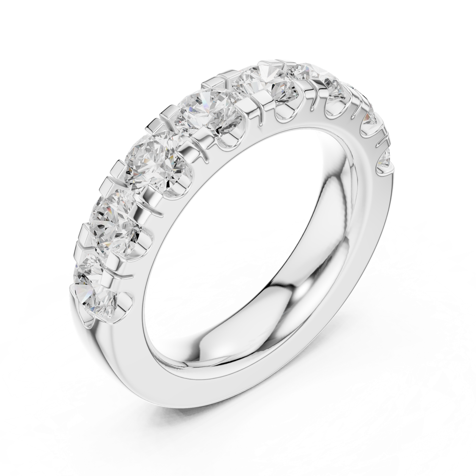 Gold Ring DDLR-602, White Gold, view 2