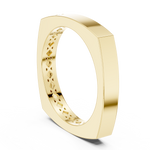 14K Solid Gold Lab Diamond Solitaire Ring, Yellow Gold, view 1