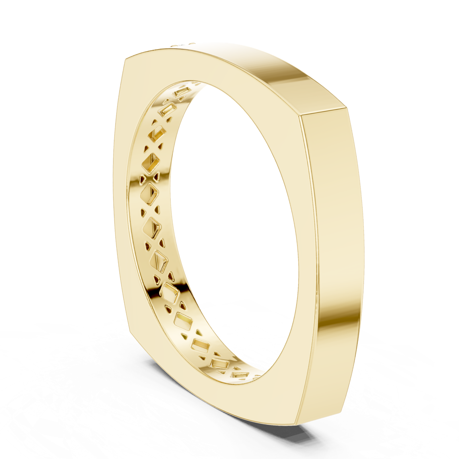 14K Solid Gold Lab Diamond Solitaire Ring, Yellow Gold, view 1