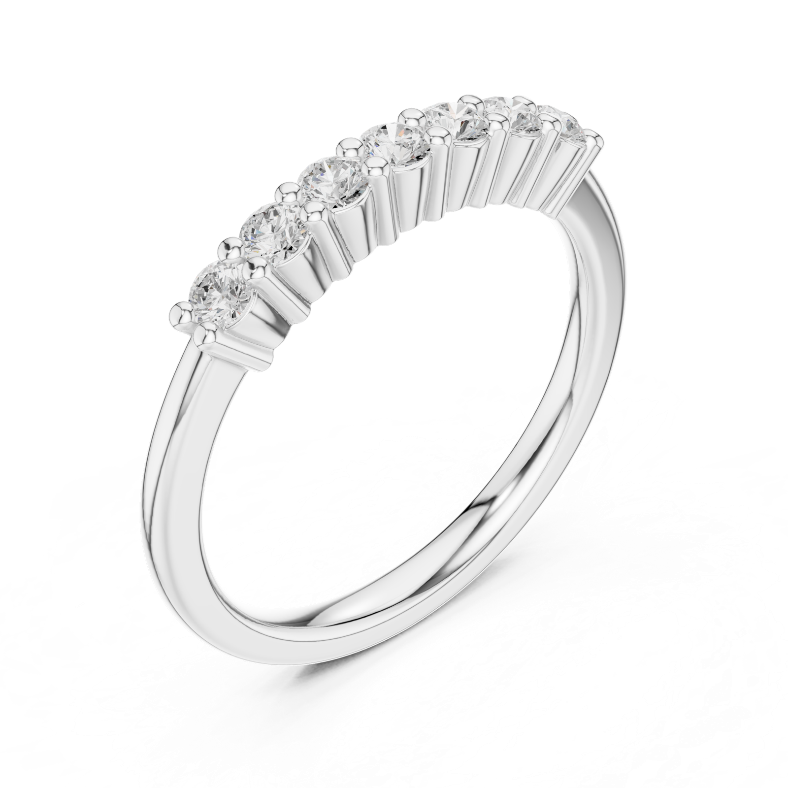 Gold Ring DDLR-618, White Gold, view 2