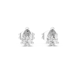 Gold Earrings GER-0359, White Gold
