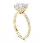 Gold Jewelry L36-16, Princess center stone, Yellow Gold, view 1