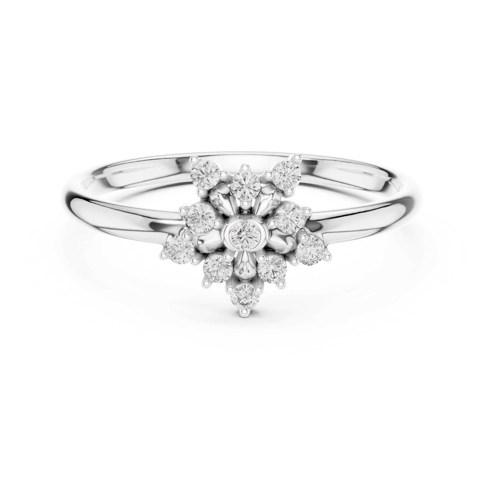Gold Ring 1 (378), White Gold, view 4
