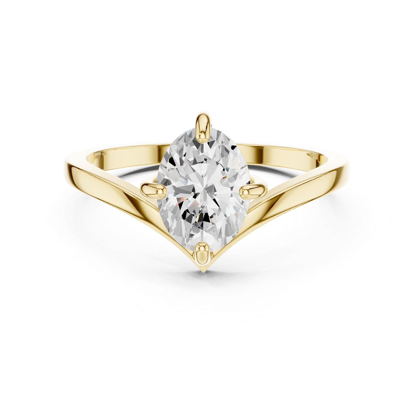 Gold Ring DDLR-1055, Yellow Gold