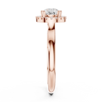 Gold Ring DDLR-346, Rose Gold, view 3