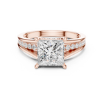Gold Ring DDLR-997, Rose Gold, view 4
