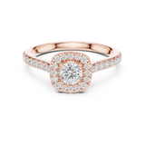 Gold Ring LR-0216, Rose Gold, view 4