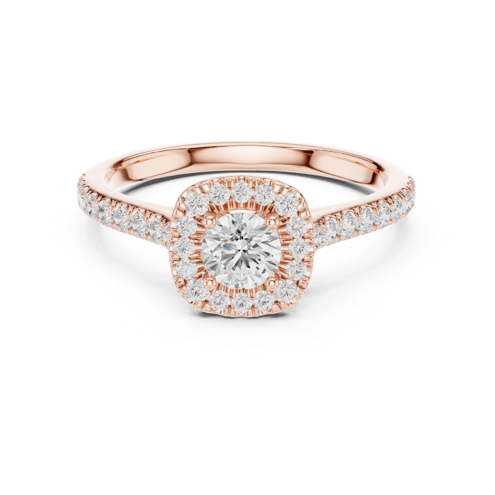 Gold Ring LR-0216, Rose Gold, view 4