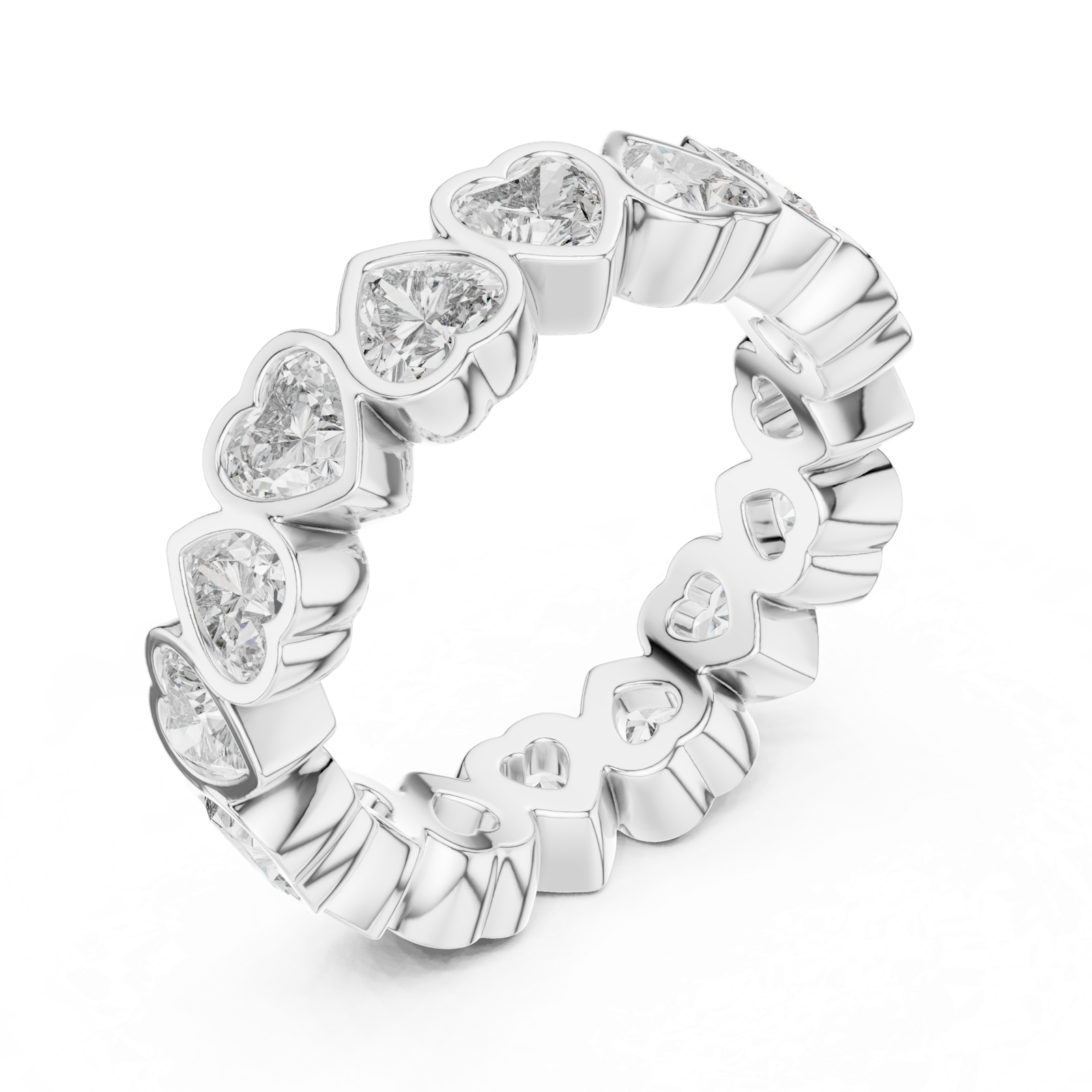 Gold Ring DDLR-218, White Gold, view 2