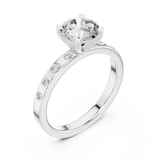 Gold Ring DDLR-189, White Gold, view 2