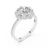 Gold Ring DDLR-363, White Gold, view 2