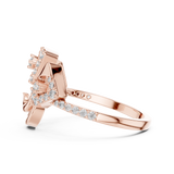 Gold Ring LR-01 (70), Rose Gold, view 3
