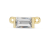 14K Solid Gold Lab Diamond Solitaire Pendant Necklace, Yellow Gold, view 2